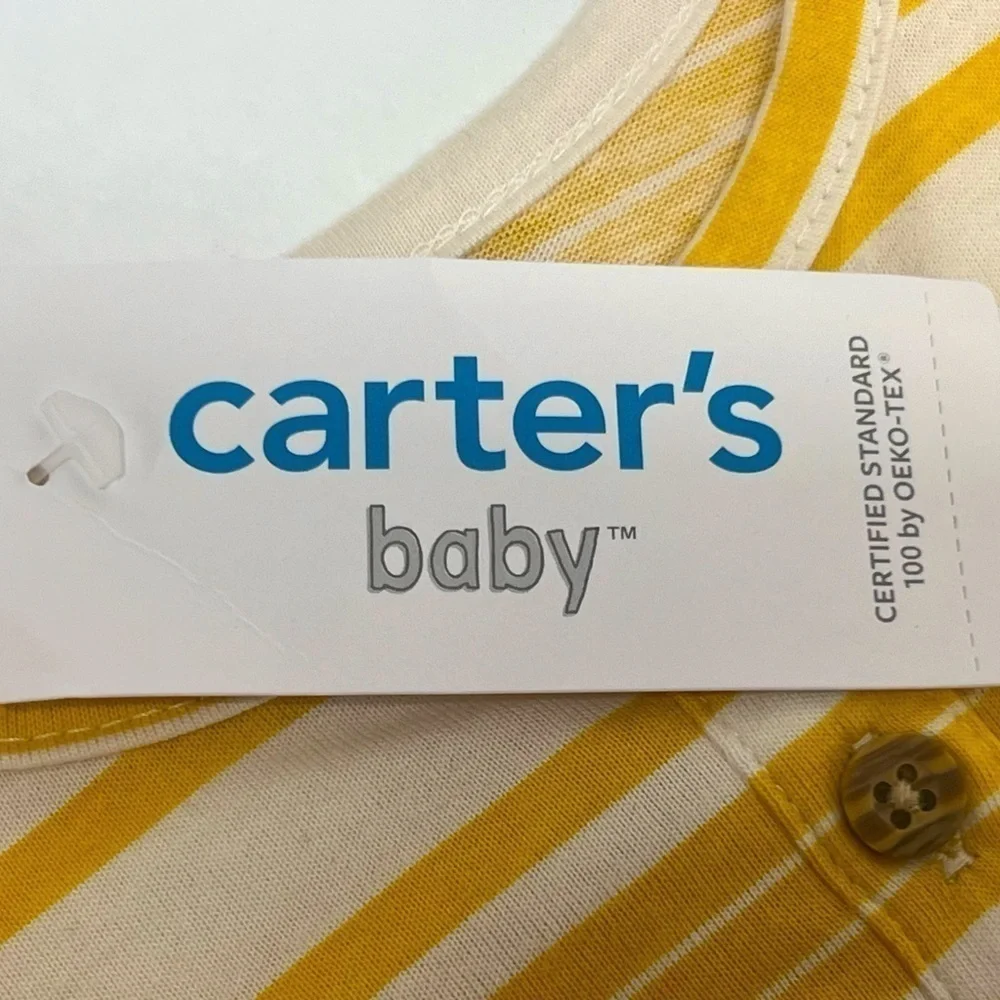 CARTERS - Baby Girls' 4 Piece Set Long Sleeve Bodysuit & Pants - 12 mo